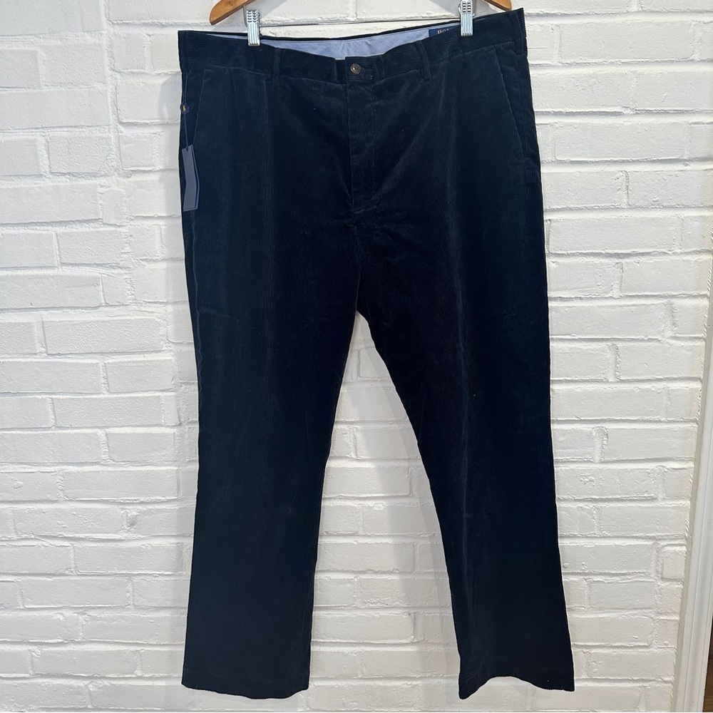POLO RALPH LAUREN Mens Navy Stretch Classic Fit Corduroy Pants 40x30 NWT